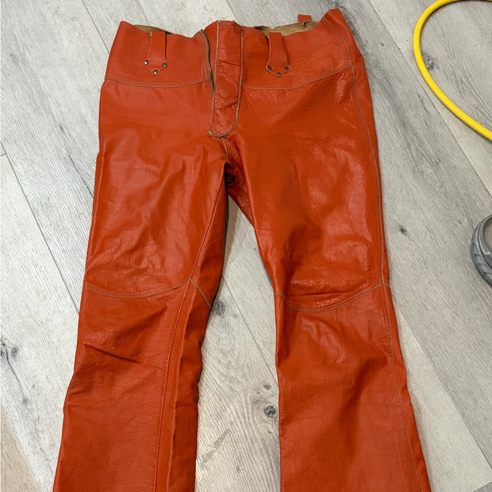 Vintage 1960 space age Leather Pants
